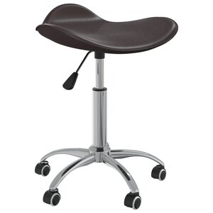 vidaXL Chaise de bureau Marron Similicuir
