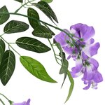 vidaXL Arbre à fleurs en haricot artificiel Pourpre 80 x 18 x 160 cm