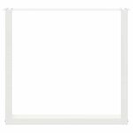 vidaXL Pieds de table à manger en U 2 pièces Blanc 80 x (72-73) cm Acier