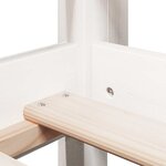 vidaXL Lit haut sans matelas blanc 80x200 cm bois de pin massif