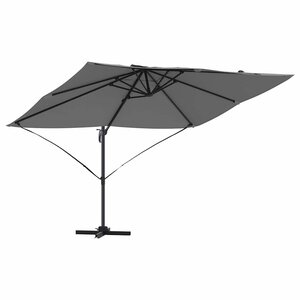 vidaXL Parasol Anthracite 351 x 250 x 260 cm Polyester et Aluminium
