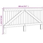 vidaXL Tête de lit 200x104 cm bois massif de pin