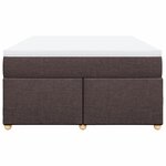 vidaXL Sommier à lattes de lit avec matelas Marron foncé 140x200 cm