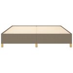 vidaXL Cadre de lit sans matelas taupe 180x200 cm tissu