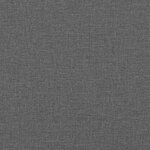 vidaXL Chaise longue avec coussins gris foncé tissu