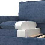 vidaXL Canapé Bleu 156 x 81 x 87 5 cm Polyester