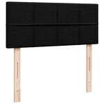 vidaXL Lit ottoman avec matelas et LED noir 120x190 cm tissu