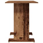 vidaXL Table à manger vieux bois 110 x 60 x 75 cm bois ingénierie