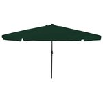 vidaXL Parasol de jardin 395 x 395 x 245 cm Polyester Rond Vert