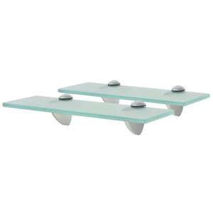 vidaXL Étagères murales 2 Pièces Verre 30 x 10 cm 8 mm