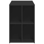 vidaXL Bureau noir 102x50x75 cm bois d'ingénierie