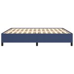 vidaXL Cadre de lit sans matelas bleu 160x200 cm tissu