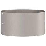vidaXL Anneau de jardinière 5 Pièces Marron 40 x 40 x 20 cm Acier patiné