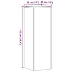 vidaXL Support pour plantes 33x33x100 cm bois d'ingénierie