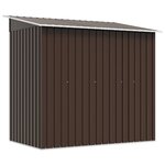 vidaXL Abri de stockage pour jardin Marron 194x121x181 cm Acier