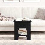 vidaXL Table basse Chêne noir 40 x 40 x 42 cm Bois d'ingénierie