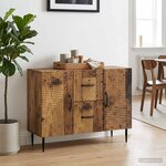 vidaXL Buffet Bois ancien 89 x 34 5 x 60 cm Bois d'ingénierie