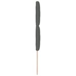 vidaXL Tête de lit avec tête de lit Gris foncé 100 cm Cuir synthétique