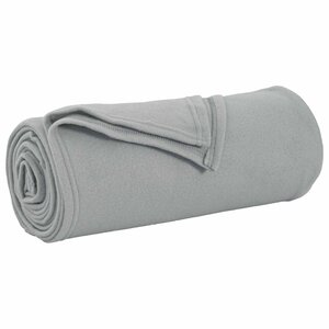 vidaXL Jeté Gris 200 x 150 cm Toison