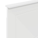 vidaXL Tête de lit avec tête de lit Blanc 80 cm Bois d'ingénierie