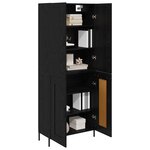 vidaXL Haut Armoire Chêne noir 69 5 x 34 x 180 cm Bois d'ingénierie