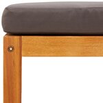 vidaXL Salon de jardin avec coussins 6 Pièces bois d'acacia solide