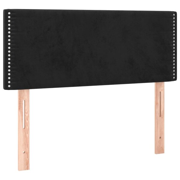 vidaXL Tête de lit Noir 100x5x78/88 cm Velours