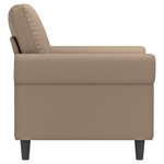 vidaXL Fauteuil Cappuccino 60 cm Similicuir