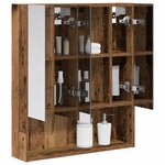 vidaXL Armoire Miroir de Salle de Bain Bois ancien 60 x 14.5 x 70 cm