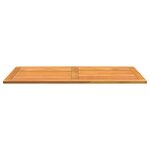 vidaXL Plateau de table 120x70x2 2 cm en teck massif