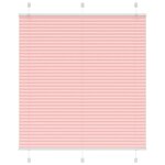 vidaXL Store plissé rose 120x100 cm largeur du tissu 119 4cm polyester