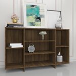 vidaXL Buffet chêne marron 120x30x75 cm bois d'ingénierie