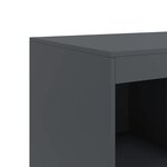 vidaXL Buffet haut anthracite 67x39x95 cm acier
