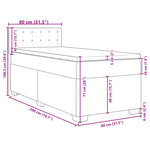 vidaXL Sommier à lattes de lit et matelas Rose 80x200 cm Velours