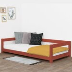 Lit enfant STUDY 120 x 190 rouge brique