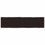 vidaXL Dessus de table bois massif traité bordure assortie