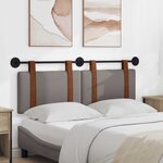 vidaXL Tête de lit suspendue Taupe PU antique