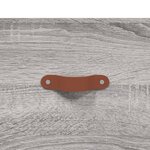 vidaXL Buffet haut Sonoma gris 34 5x34x180 cm Bois d'ingénierie