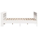 vidaXL Cadre de lit sans matelas blanc 200x200 cm bois massif de pin