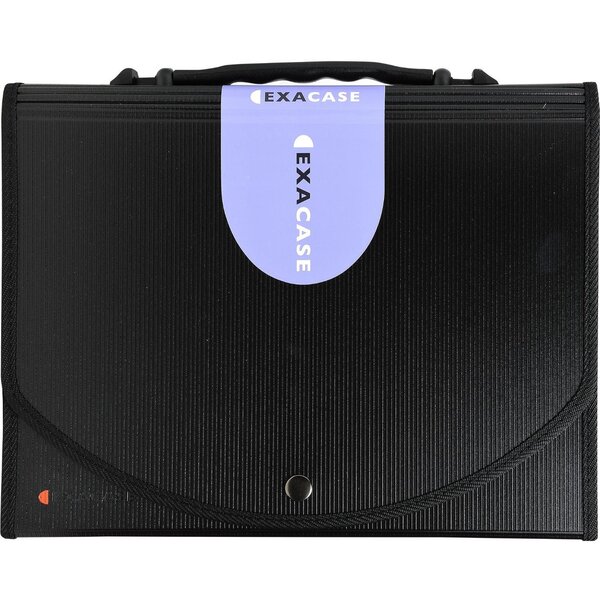 Trieur valisette noir en13 compartiments.Dos extensible 55934E x 5 EXACOMPTA