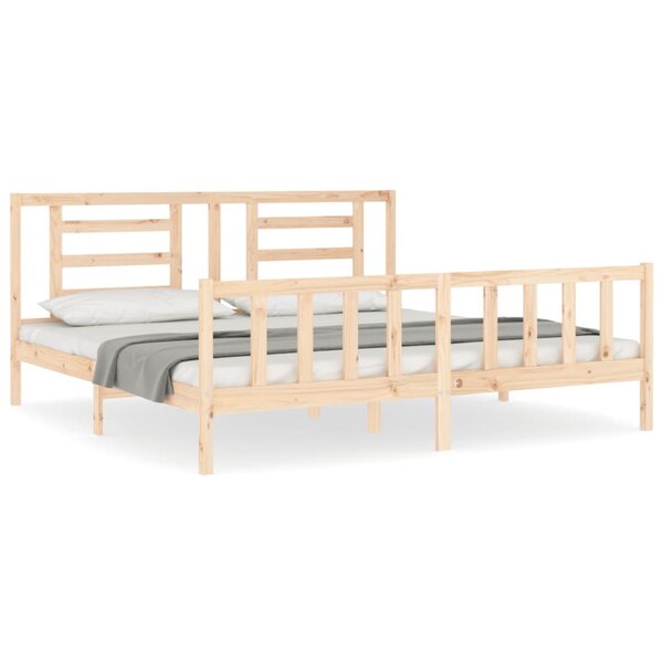 vidaXL Cadre de lit sans matelas 200x200 cm bois massif de pin