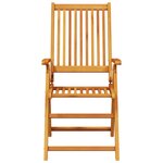 Ensemble de salle à manger de jardin 7 pièces en bois d'acacia pliable