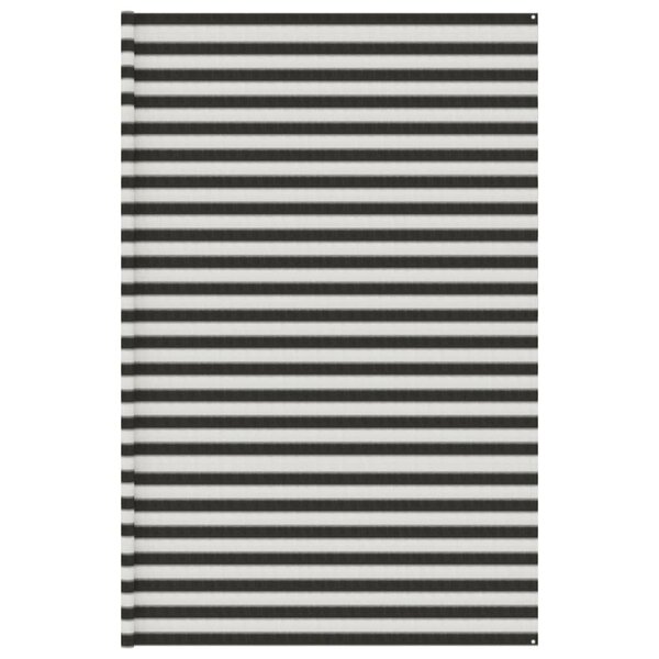 vidaXL Tapis de tente anthracite et blanc 400x500 cm PEHD