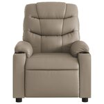 vidaXL Fauteuil inclinable électrique Cappuccino Similicuir