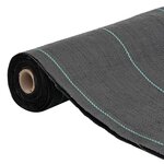 vidaXL Membrane anti-mauvaises herbes noir 1 5x200 m PP