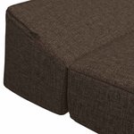 vidaXL Canapé-lit pliable Taupe 200 x 70 x 10 cm Tissu