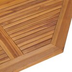 vidaXL Ensemble à manger d'extérieur pliable 5 Pièces Bois solide de teck