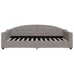 vidaXL Lit de repos taupe 100x200 cm tissu