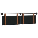vidaXL Tête de lit suspendue Bleu PU antique