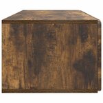 vidaXL Meuble TV mural 98 x 41 x 30 cm Chêne fumé Bois d'ingénierie